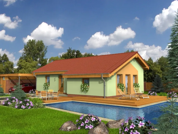 Dřevostavba Bungalow 10 | Dřevostavby a Zděné stavby